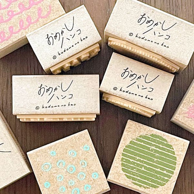Kodomo No Kao Omekashi Stamp - Full of Triangles