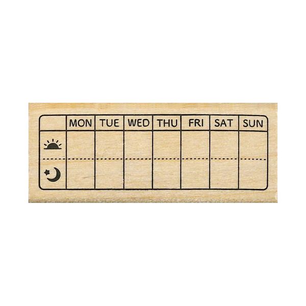 Kodomo No Kao Bullet Journal Stamp Vol.2 - One Week Morning & Night