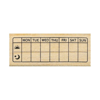 Kodomo No Kao Bullet Journal Stamp Vol.2 - One Week Morning & Night