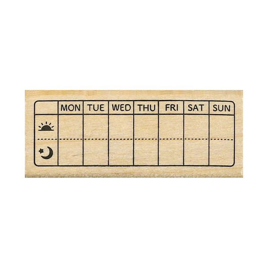 Kodomo No Kao Bullet Journal Stamp Vol.2 - One Week Morning & Night