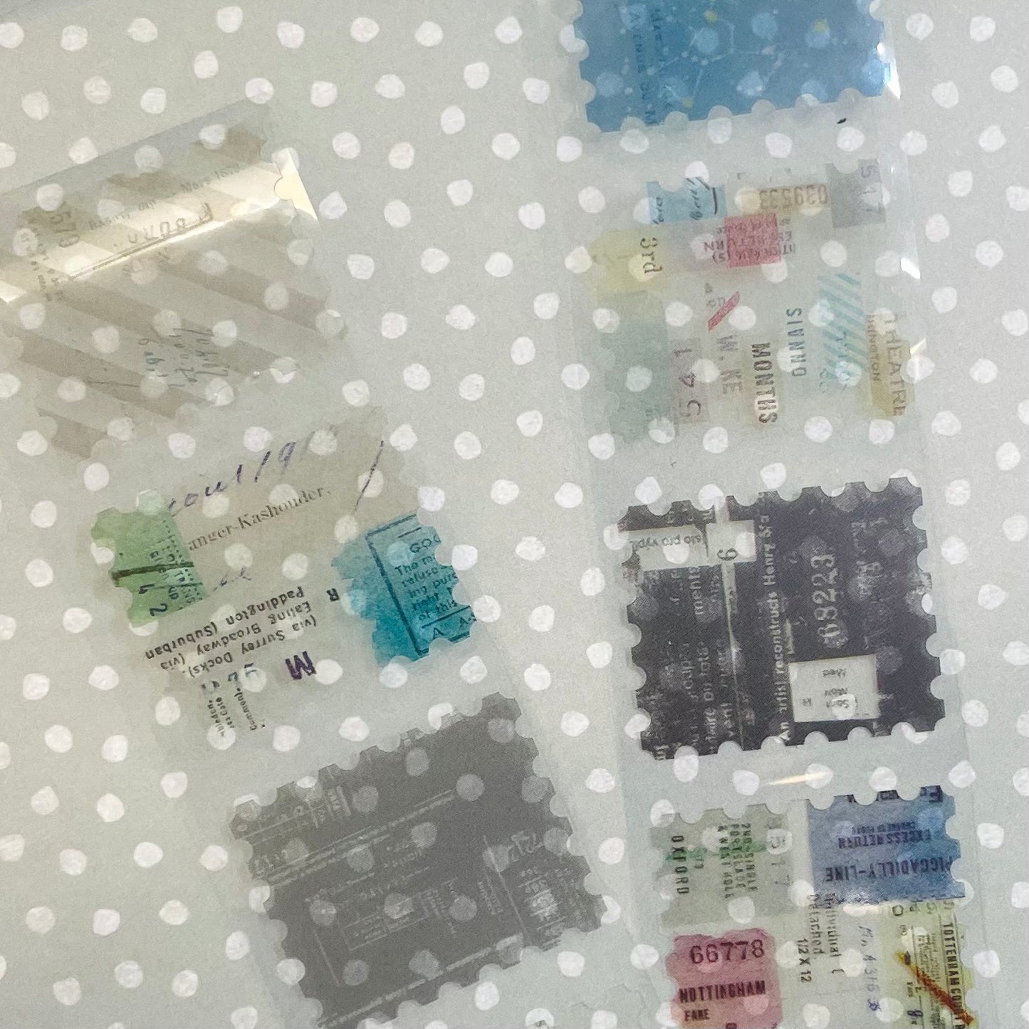 Yohaku Clear Roll Sticker Sample - P-006 Basic