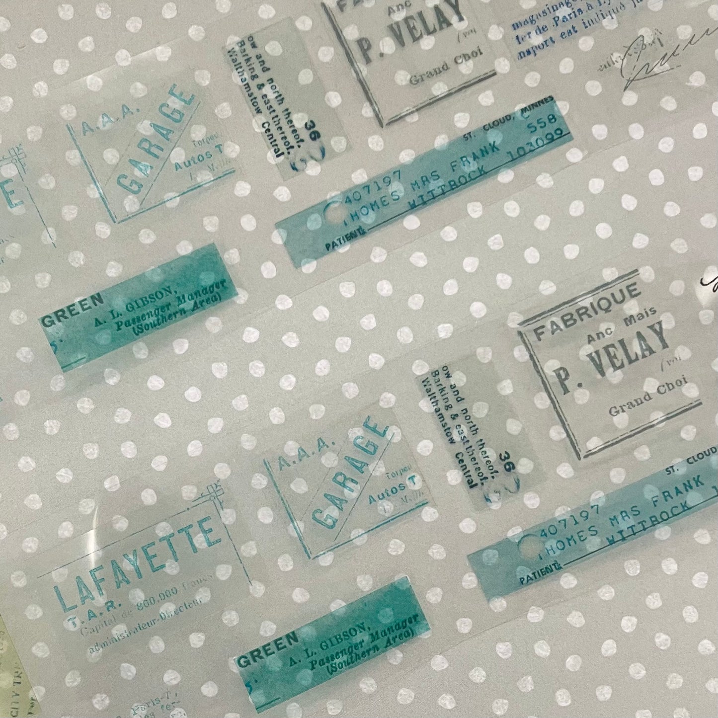 Yohaku Clear Roll Sticker Sample - P-008 Select