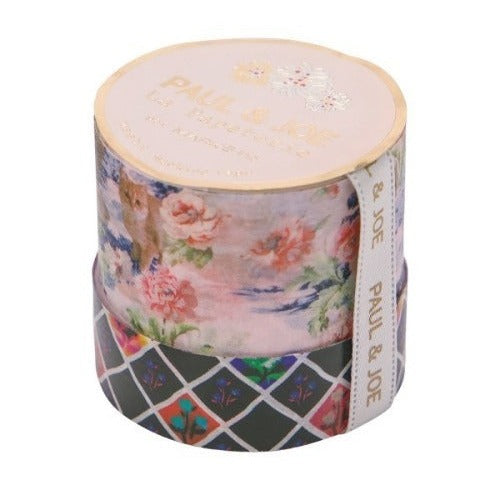 Mark's x Paul & Joe La Papeterie Washi Tape (Set of 2) -  Tapisserie & Tartan Floral