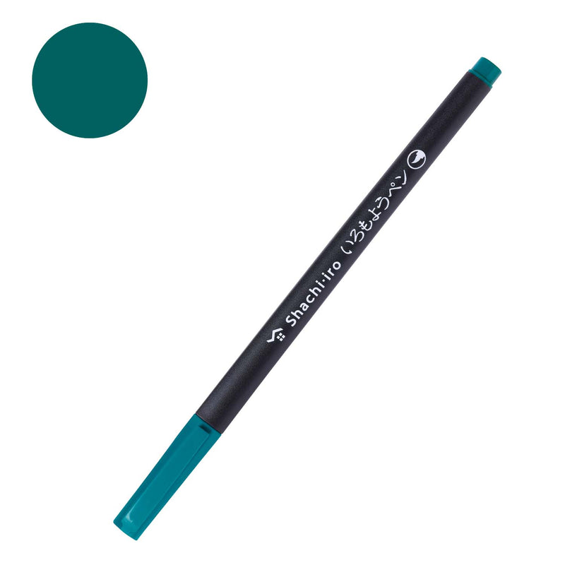 Shachihata Iromoyo Water-Based Colour Brush Pens - Green Series
