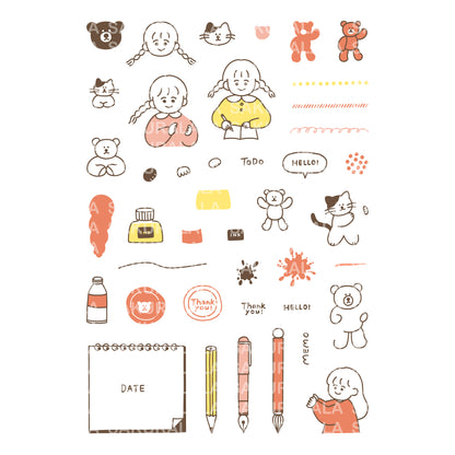 Sakuralala x Peppoko Clear Stamps - Stationery
