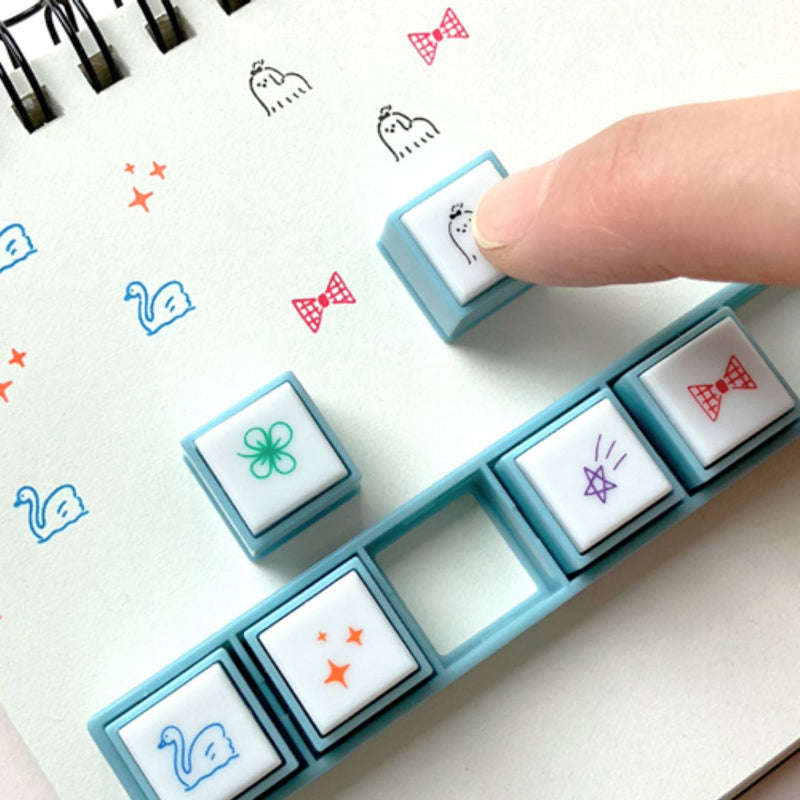 Kodomo No Kao Pochitto Pick! Push Button Stamp - Symbol