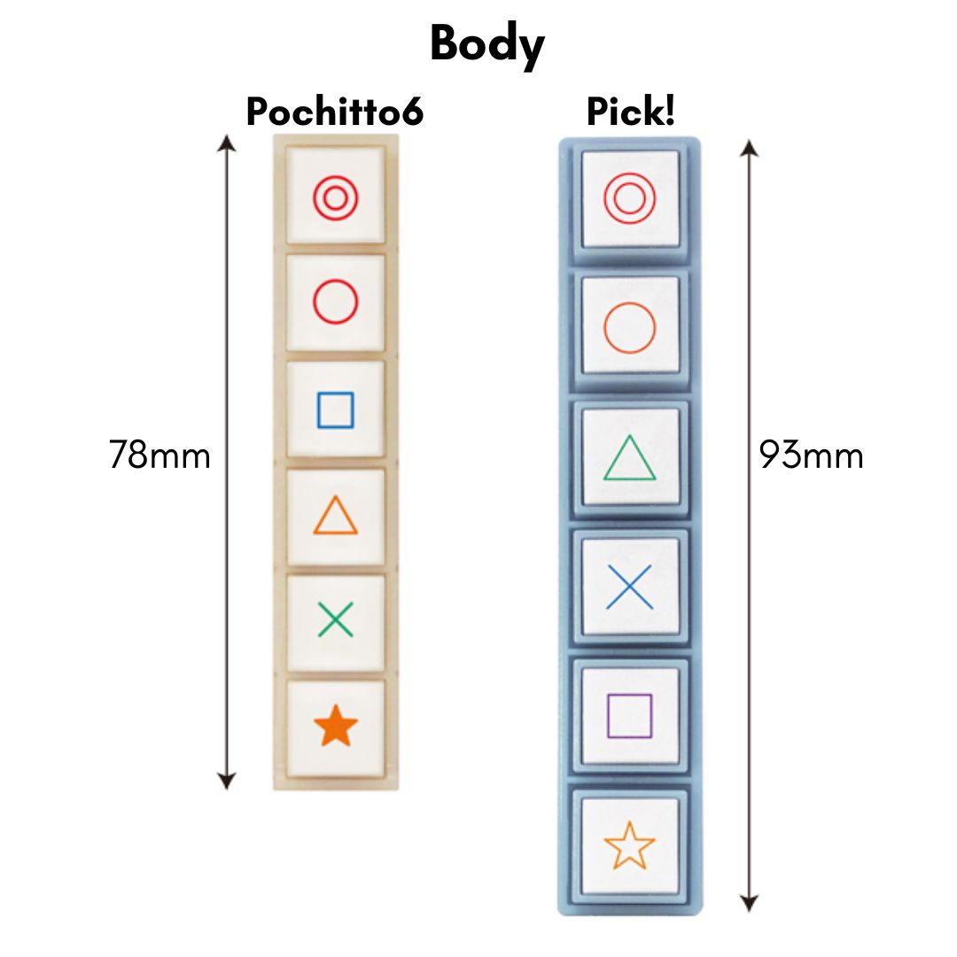 Kodomo No Kao Pochitto Pick! Push Button Stamp - Transport