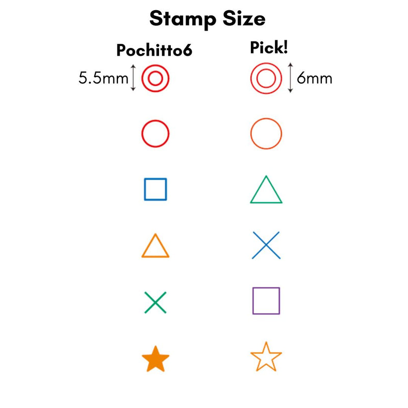 Kodomo No Kao Pochitto Pick! Push Button Stamp - Symbol