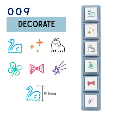 Kodomo No Kao Pochitto Pick! Push Button Stamp - Decorate