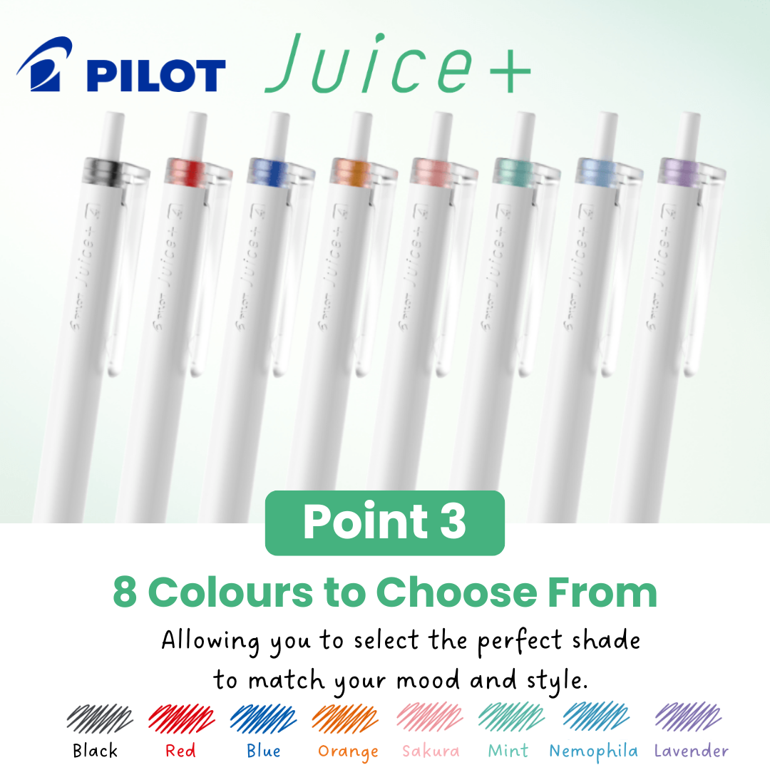 Pilot Juice+ Gel Ballpoint Pens 0.4mm