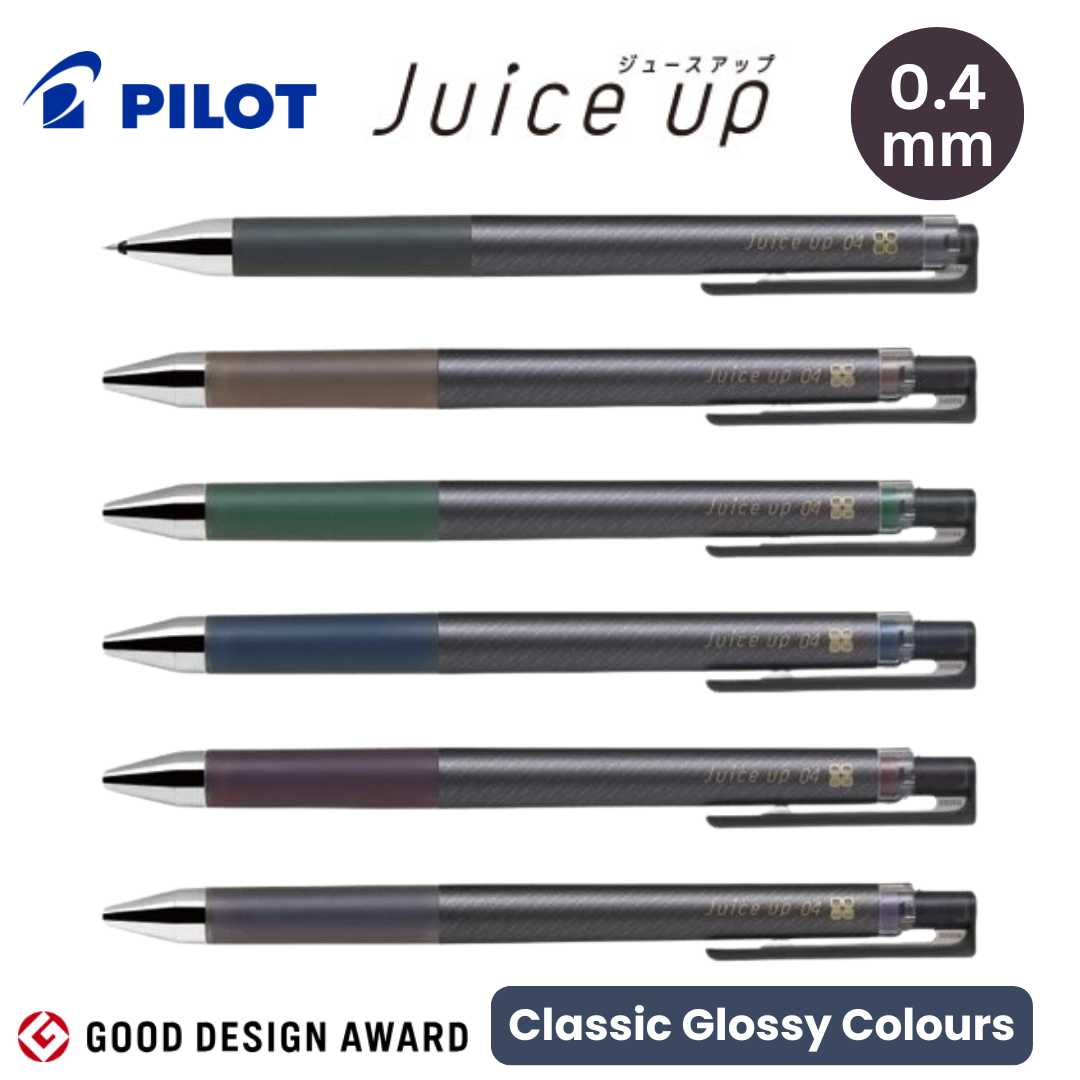 Pilot Juice Up Gel Ballpoint Pens 0.4mm | Classic Glossy Colours