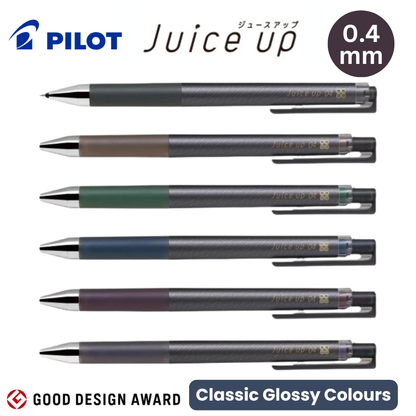 Pilot Juice Up Gel Ballpoint Pens 0.4mm | Classic Glossy Colours