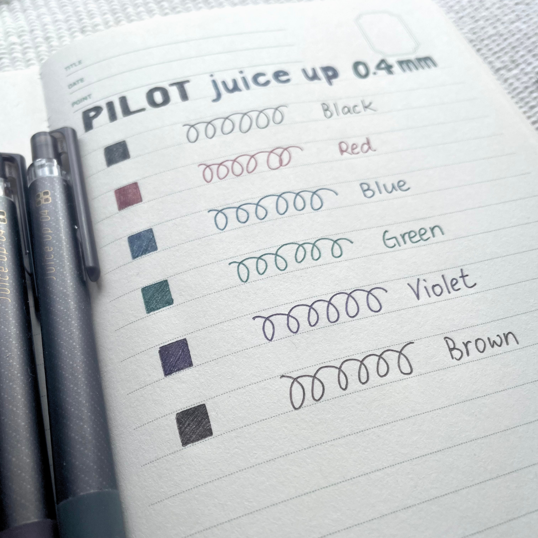 Pilot Juice Up Gel Ballpoint Pens 0.4mm | Classic Glossy Colours
