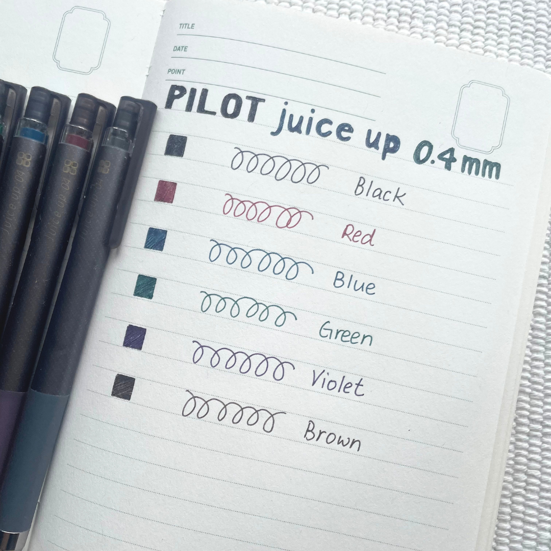 Pilot Juice Up Gel Ballpoint Pens 0.4mm | Classic Glossy Colours