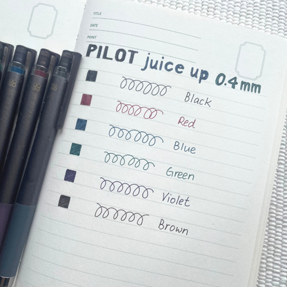 Pilot Juice Up Gel Ballpoint Pens 0.4mm | Classic Glossy Colours