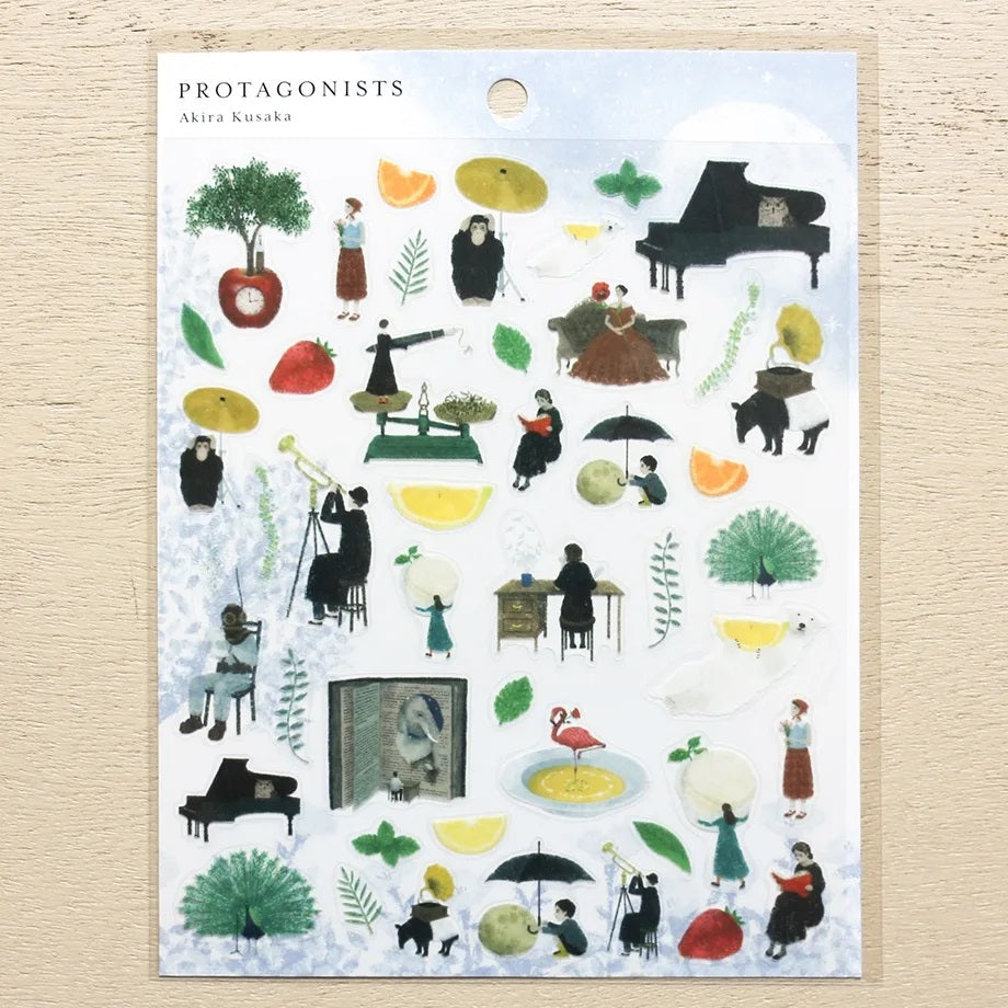 Cozyca Products x Akira Kusaka Clear Sticker - Protagonists II