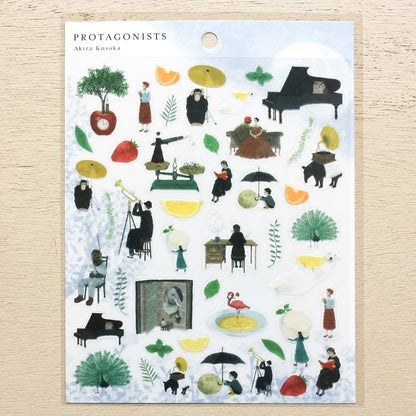 Cozyca Products x Akira Kusaka Clear Sticker - Protagonists II