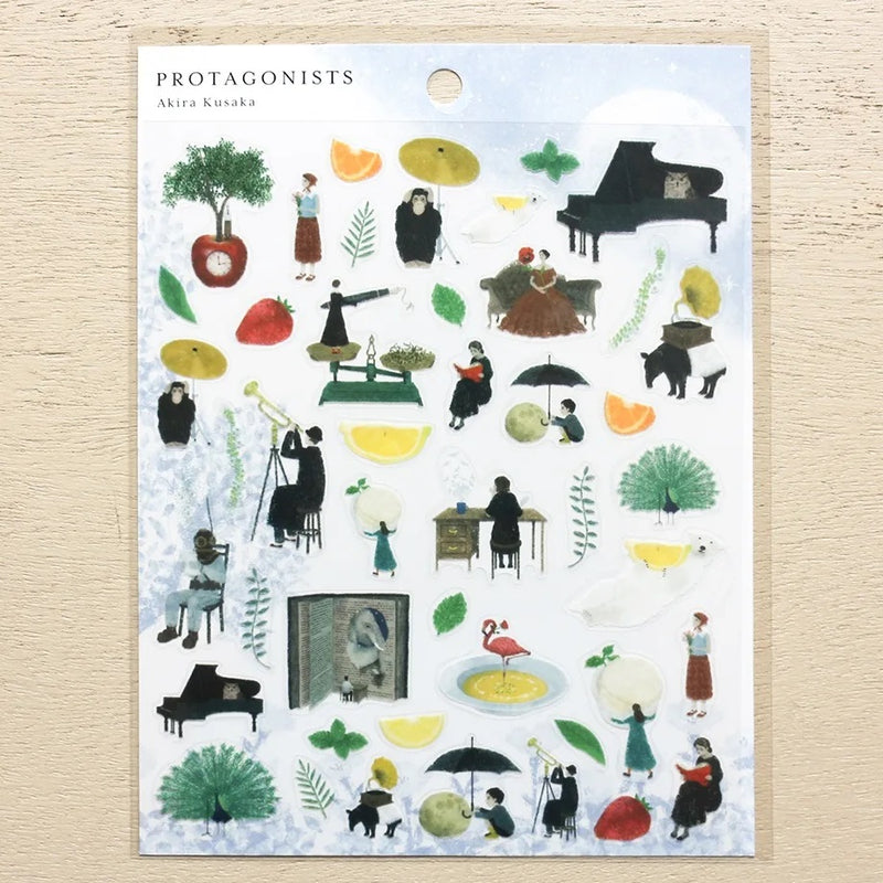 Cozyca Products x Akira Kusaka Clear Sticker - Protagonists II
