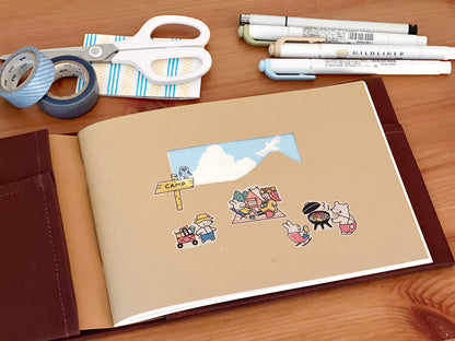 Sakuralala SEVEN Notebook & Cover Starter Set - #10 Yoru (Black)