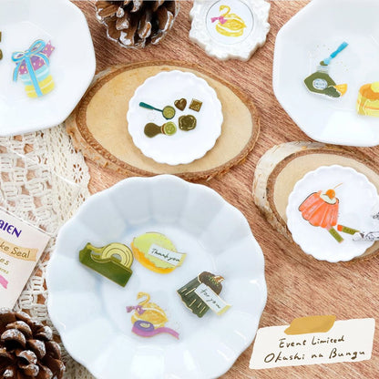 [BUNGUJOSHI 2025] Saien Clear Flake Seal - Stationery