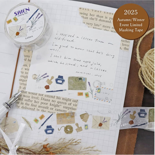 [BUNGUJOSHI 2025] Saien Masking Tape - Letters
