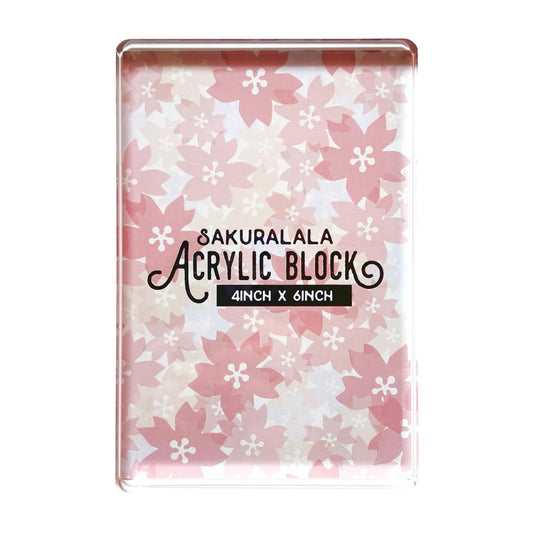 Sakuralala Acrylic Stamp Block - 4 x 6 inch