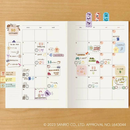 [Limited Edition] Beverly x Sanrio Check Stamp Set with Case - Sanrio Characters