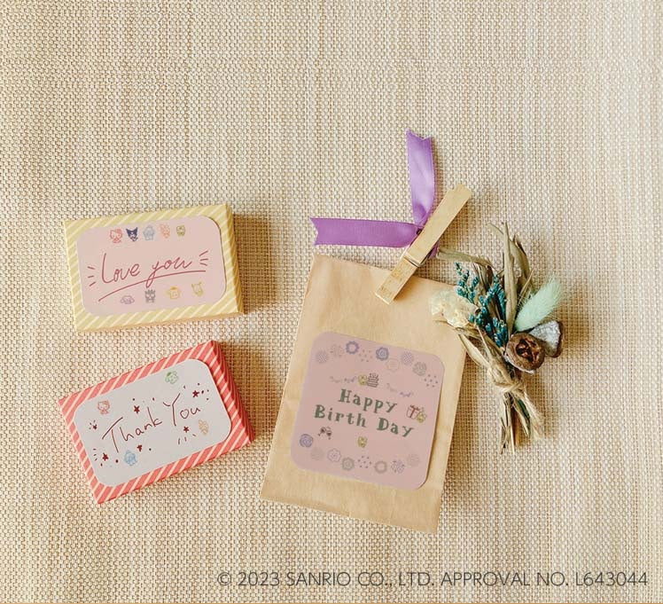 [Limited Edition] Beverly x Sanrio Check Stamp Set with Case - Sanrio Characters