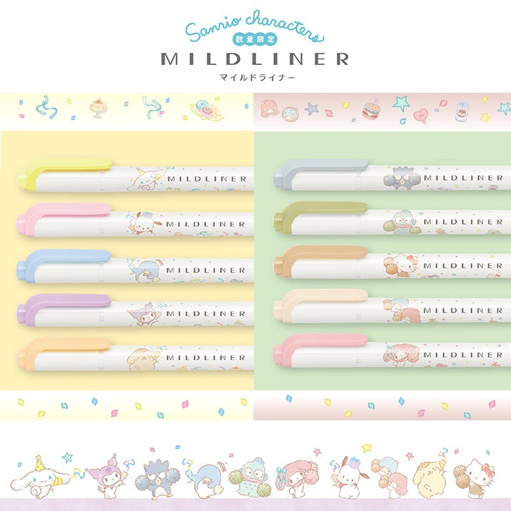 [Limited Edition] Sanrio x Zebra MILDLINER Double Ended Highlighters
