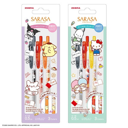 Sanrio x Zebra SARASA Clip 0.5mm Retractable Gel Pens