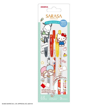 Sanrio x Zebra SARASA Clip 0.5mm Retractable Gel Pens