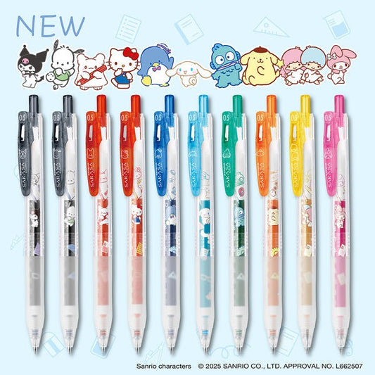 Sanrio x Zebra SARASA Clip 0.5mm Retractable Gel Pens
