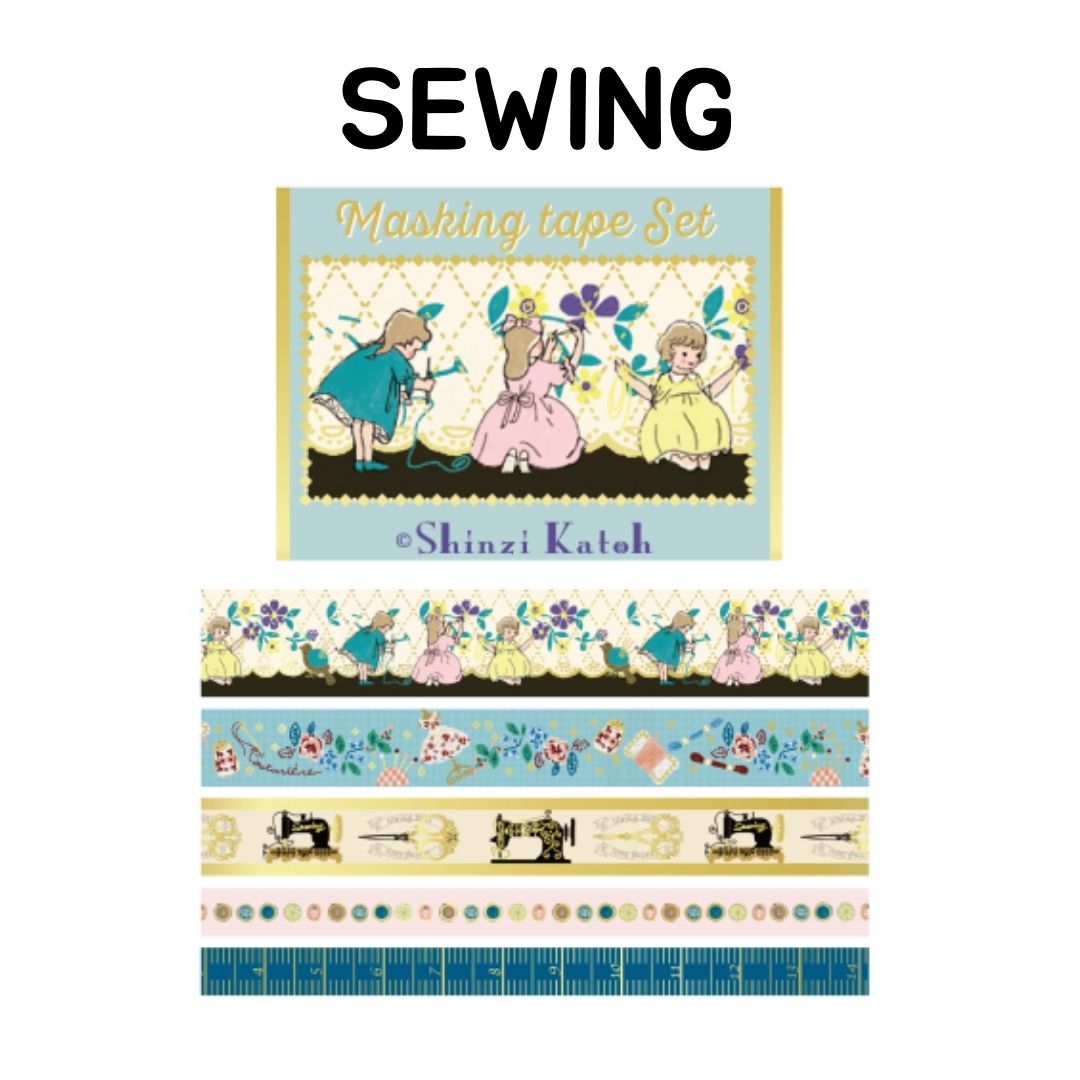 [BUNGUJOSHI 2025] Seal-Do Shinzi Katoh Petit Masking Tape Set