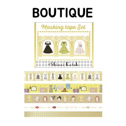 [BUNGUJOSHI 2025] Seal-Do Shinzi Katoh Petit Masking Tape Set