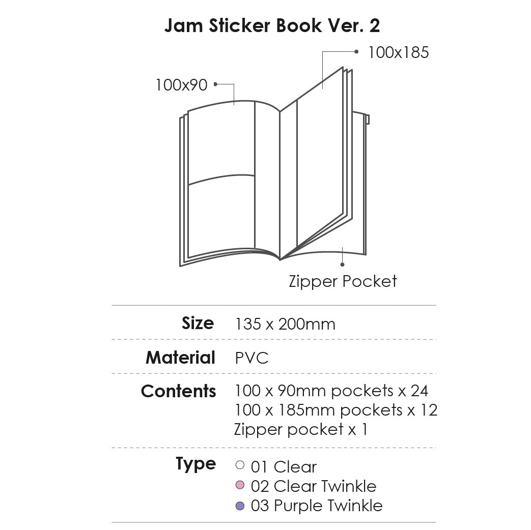 Jam Studio Mixed Sticker Book Ver. 2