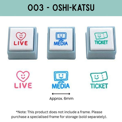 Kodomo No Kao Pochitto Pick! Push Button Stamp - Set of 3 | Oshi-katsu