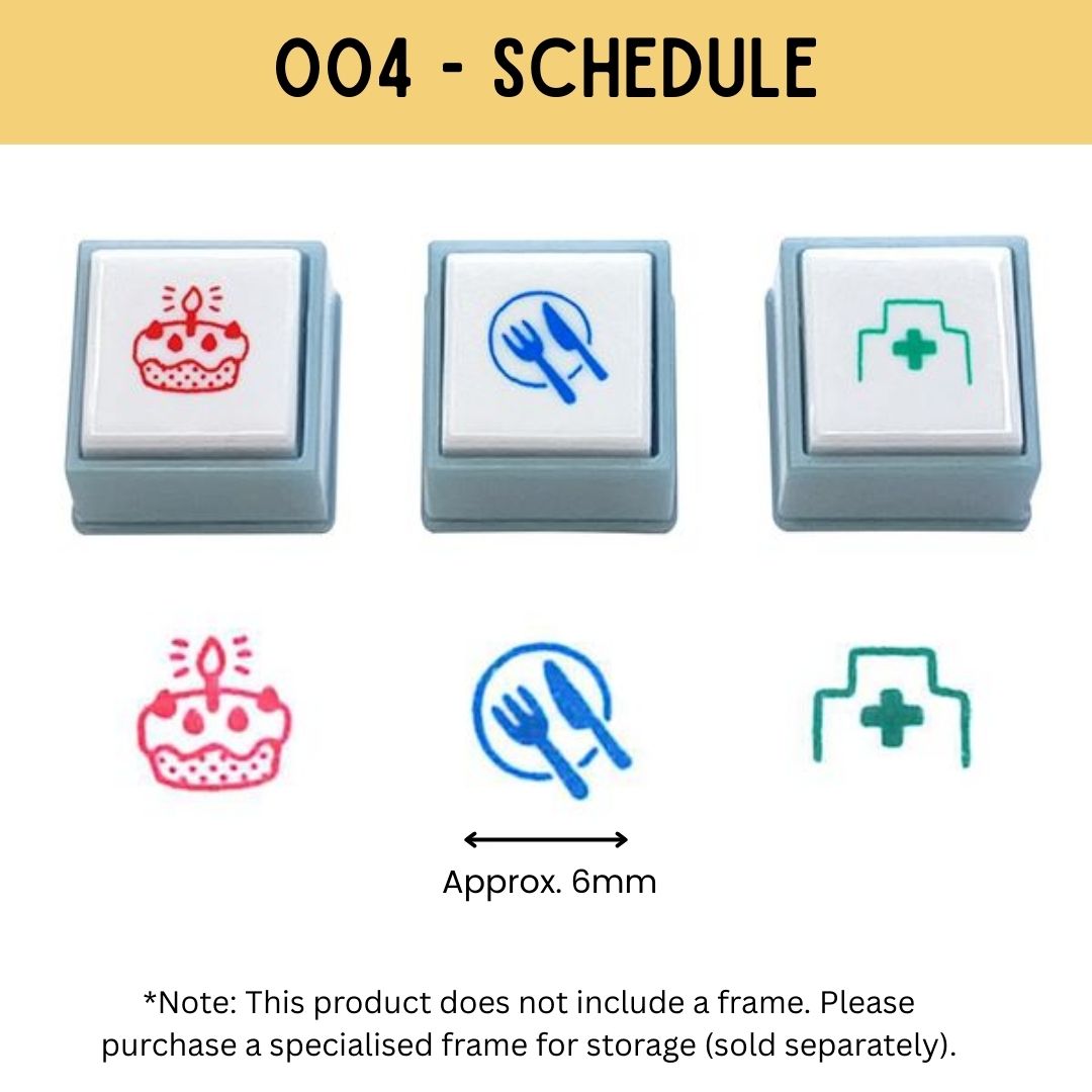 Kodomo No Kao Pochitto Pick! Push Button Stamp - Set of 3 | Schedule