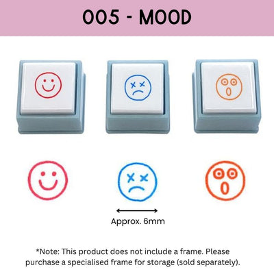 Kodomo No Kao Pochitto Pick! Push Button Stamp - Set of 3 | Mood