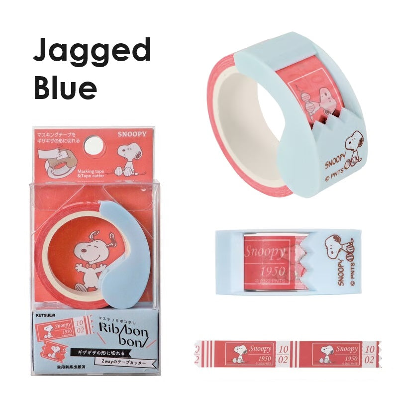 [Limited Edition] Kutsuwa x Snoopy Ribbon Bon 2 Way Washi Tape Cutters