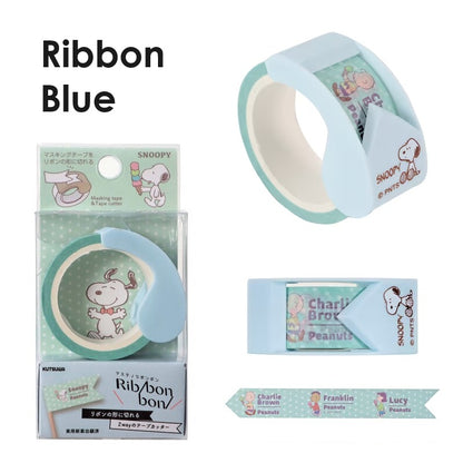 [Limited Edition] Kutsuwa x Snoopy Ribbon Bon 2 Way Washi Tape Cutters