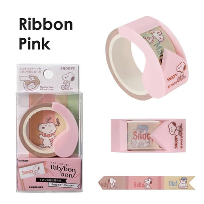 [Limited Edition] Kutsuwa x Snoopy Ribbon Bon 2 Way Washi Tape Cutters