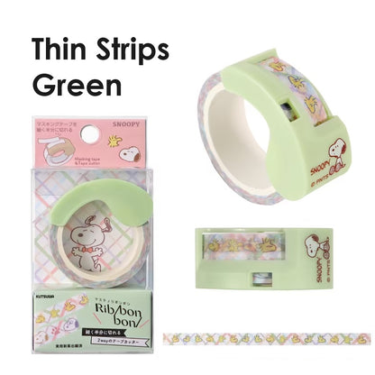 [Limited Edition] Kutsuwa x Snoopy Ribbon Bon 2 Way Washi Tape Cutters