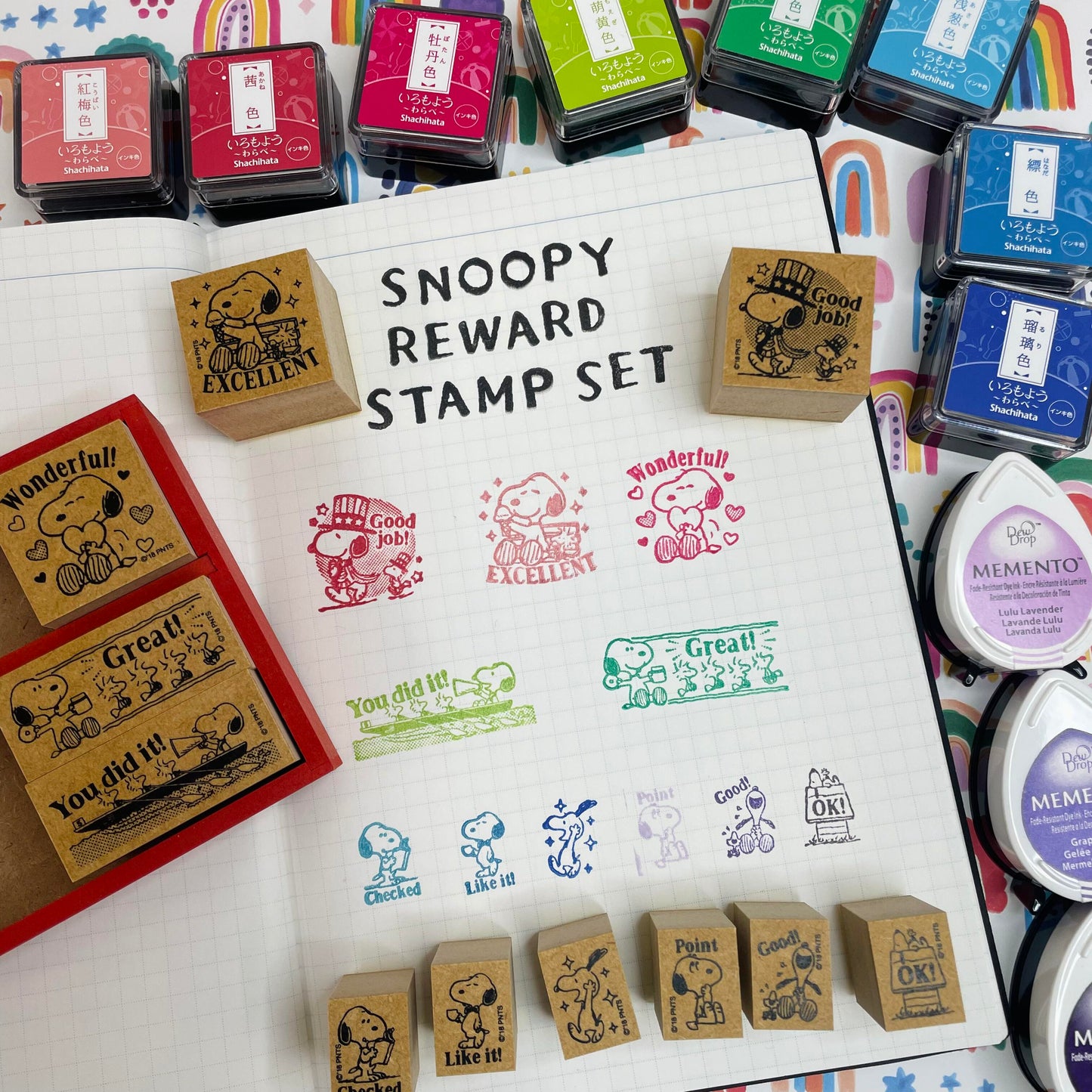 Beverly x Snoopy Wooden Reward Stamp Set