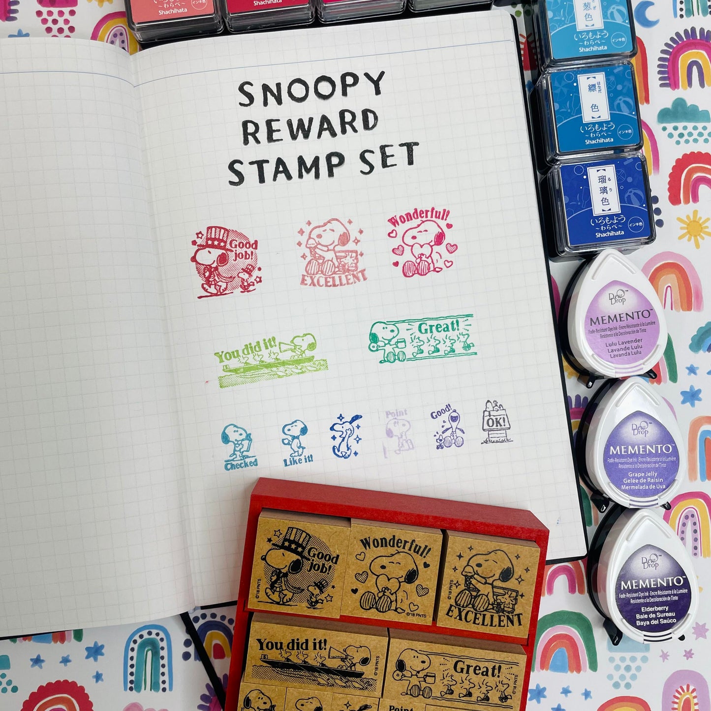 Beverly x Snoopy Wooden Reward Stamp Set