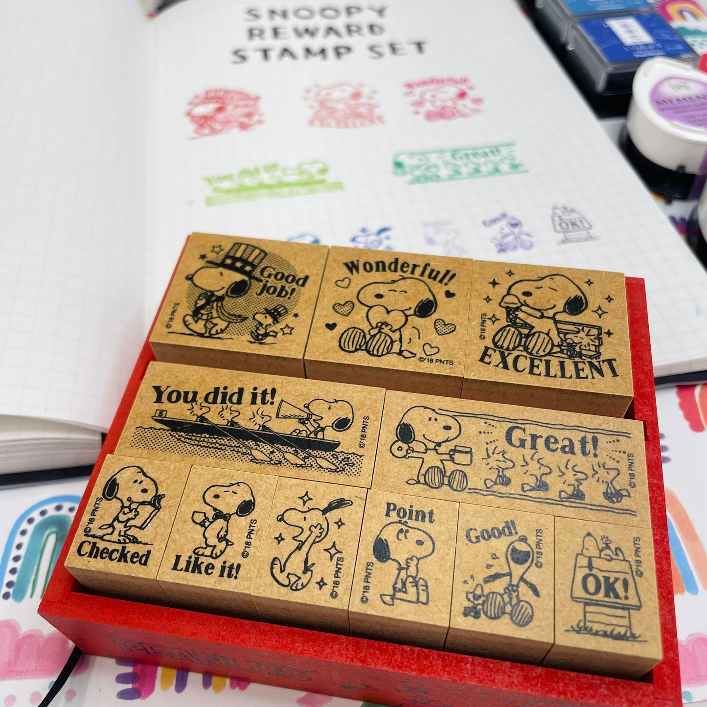 Beverly x Snoopy Wooden Reward Stamp Set