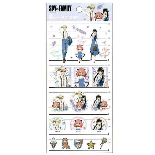 Spy x Family x Kamio Japan 4 Size Sticker Sheet - Manga