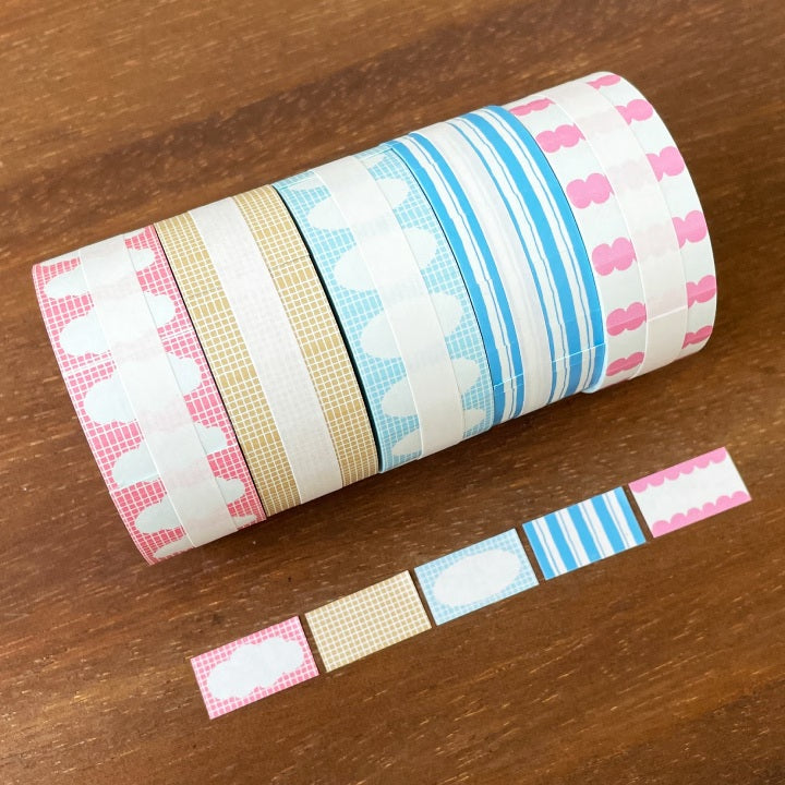 Stamp Marche Labeler Roll Sticker Sample - Mokumoku Frame | Cherry