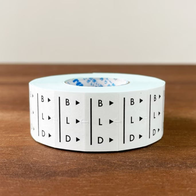 Stamp Marche Labeler Roll Sticker Sample - Breakfast Lunch & Dinner