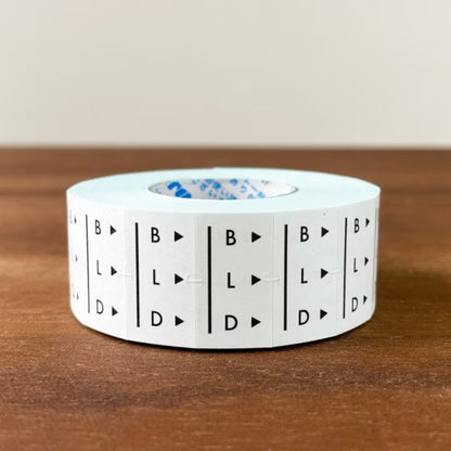 Stamp Marche Labeler Roll Sticker Sample - Breakfast Lunch & Dinner