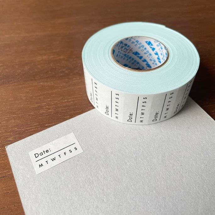 Stamp Marche Labeler Roll Sticker Sample - Date & Week